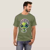 Cosmic Vibes - Funky Alien T-shirt Collectie (Voorkant volledig)