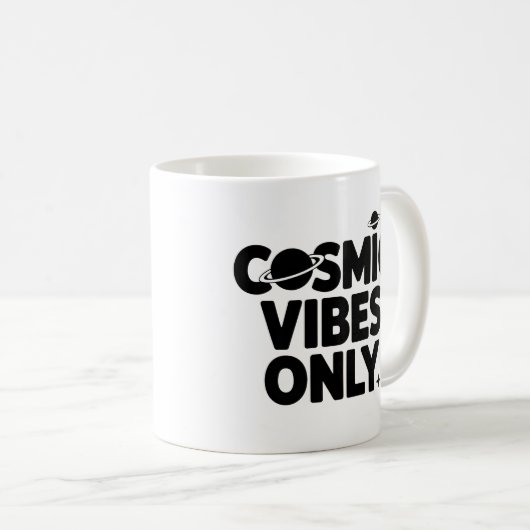 Cosmic Vibes Only Mok – Astrologie Koffiekopje (Voorkant rechts)