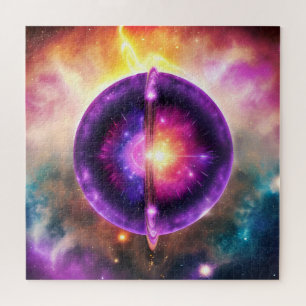 Cosmic Vibrant Colorful Mystical Celestitical Obje Legpuzzel