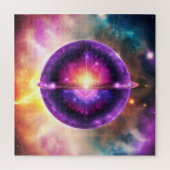 Cosmic Vibrant Colorful Mystical Celestitical Obje Legpuzzel (Verticaal)