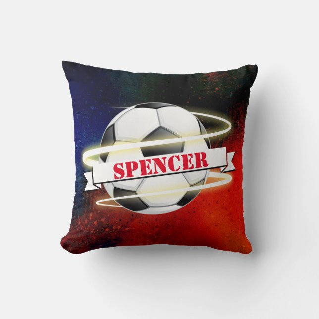 Cosmic Voetbal, gepersonaliseerd Kussen (Voorkant)