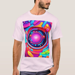 Cosmic Vortex: Een Neon Odyssee T-shirt