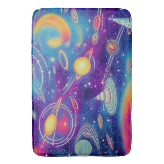 Cosmic Voyage Badmat (Voorkant Verticaal)