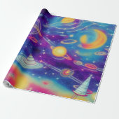 Cosmic Voyage Cadeaupapier (Uitgerold)