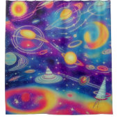 Cosmic Voyage Douchegordijn (Voorkant)