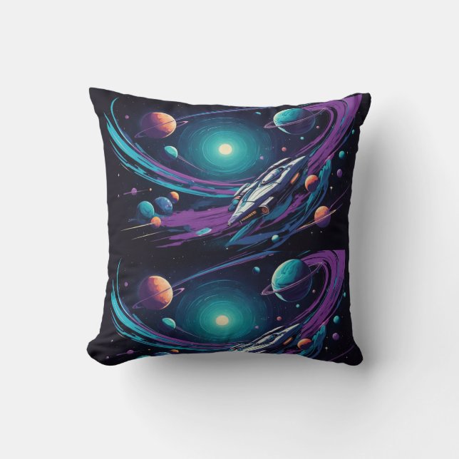 Cosmic Voyage Kussen (Voorkant)