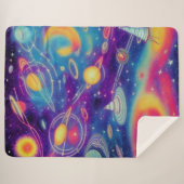 Cosmic Voyage Sherpa Deken (Voorkant (horizontaal))