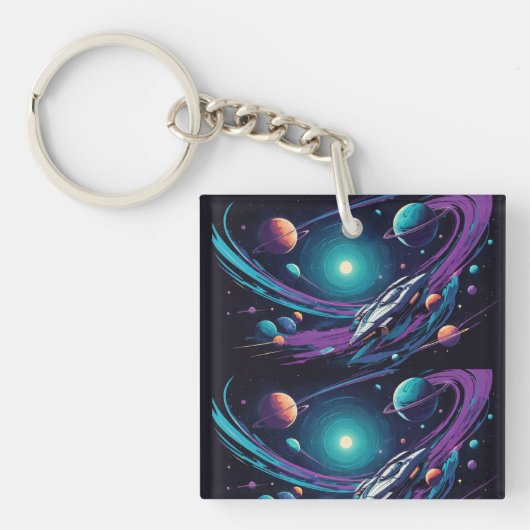 Cosmic Voyage Sleutelhanger (voorkant)