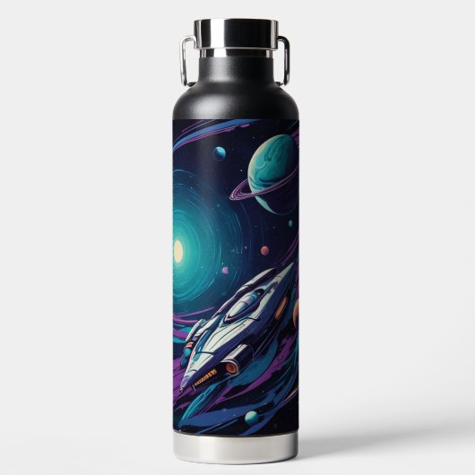 Cosmic Voyage Waterfles (Voorkant)