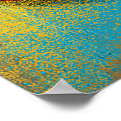 Cosmic Wasbeer – Moderne Abstracte Geometrische Mu Poster (Hoek)