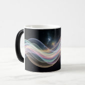 Cosmic Wave Galaxy Light Abstract Magische Mok (Voorkant links)