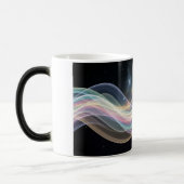 Cosmic Wave Galaxy Light Abstract Magische Mok (Links)