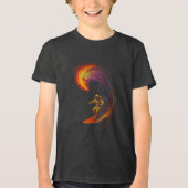 Cosmic Wave Rider Tri-Blend Shirt (Voorkant)