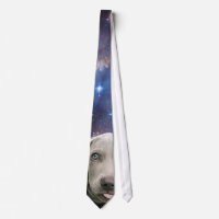 Cosmic Weimaraner in Space Stropdas