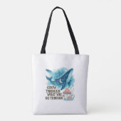 Cosmic Whale” Dreamy Ocean Tote Tote Bag (Achterkant)