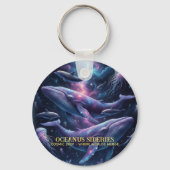 Cosmic Whale Galaxy Ocean Sleutelhanger (Voorkant)