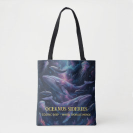 Cosmic Whale Galaxy Ocean Tote Bag