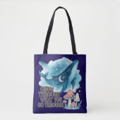 Cosmic Whale & Mushrooms Tote Bag (Voorkant)