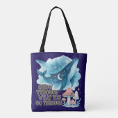 Cosmic Whale & Mushrooms Tote Bag (Achterkant)