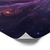 Cosmic Whirlpool: een wervelende nevel van sterren Poster (Hoek)