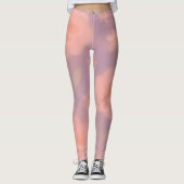Cosmic Whispers – Dreamy Pastel Galaxy Art Leggings (Voorkant)