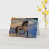 Cosmic ... wilde hengst kaart (Gele Bloem)