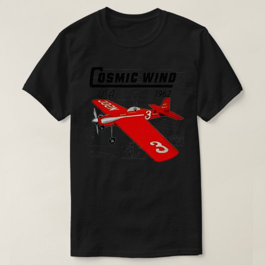 Cosmic Wind Control Line RC Model Airplane Premium T-shirt (Design voorkant)