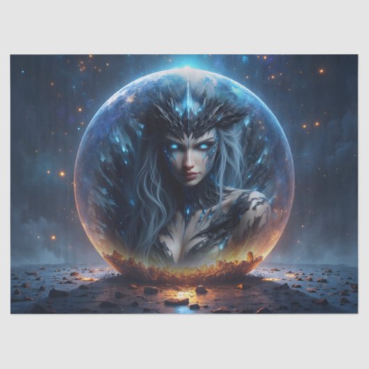 Cosmic Witch – Born from the Star Sphere. Tissuepapier (Voorkant)
