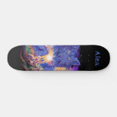 Cosmic Wolf, aangepaste naam Persoonlijk Skateboard (Horizontaal)