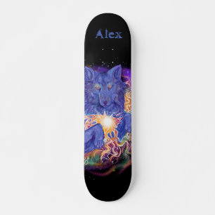 Cosmic Wolf, aangepaste naam Persoonlijk Skateboard