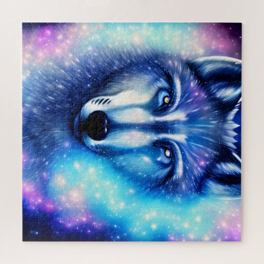 Cosmic Wolf Legpuzzel (Horizontaal)
