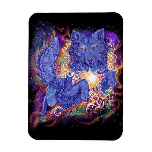 Cosmic Wolf Magneet (Verticaal)