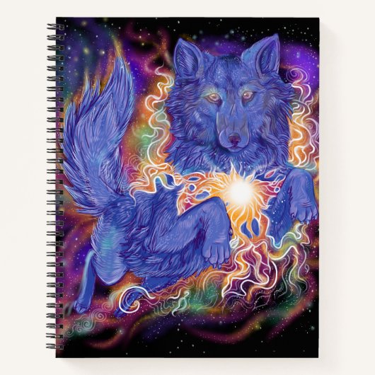 Cosmic Wolf Notitieboek (Voorkant)