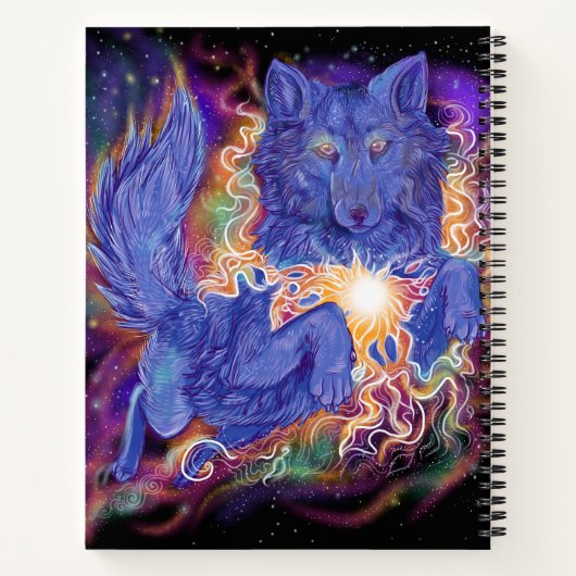 Cosmic Wolf Notitieboek (Achterkant)