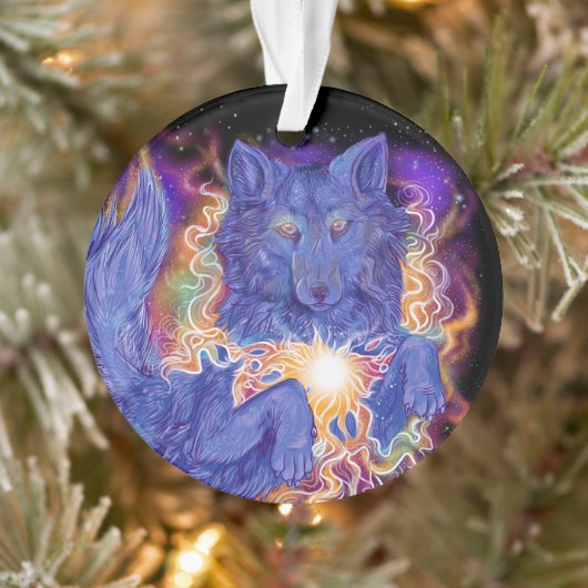 Cosmic Wolf Ornament (Boom)