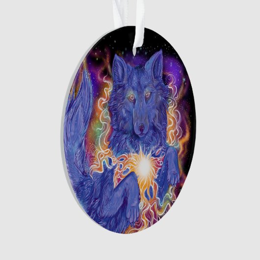 Cosmic Wolf Ornament (voorkant)