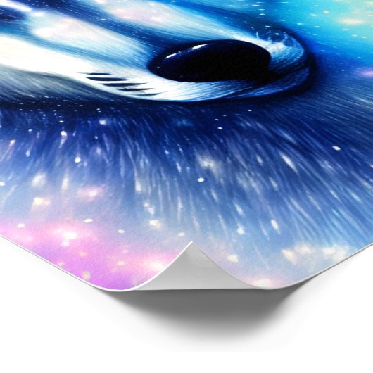 Cosmic Wolf Poster (Hoek)