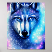 Cosmic Wolf Poster (Voorkant)