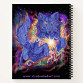 Cosmic Wolf Sketchbook Notitieboek (Achterkant)