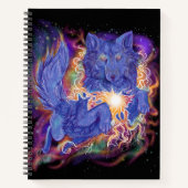 Cosmic Wolf Sketchbook Notitieboek (Voorkant)
