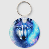 Cosmic Wolf Sleutelhanger (Voorkant)