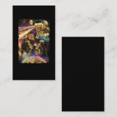 Cosmic Wolves Astronomy Wolf Art Visitekaartje (Voorkant / Achterkant)