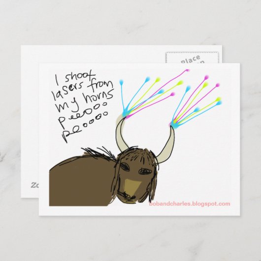 Cosmic Yak #3 Briefkaart (Voorkant / Achterkant)