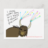 Cosmic Yak #3 Briefkaart (Voorkant)