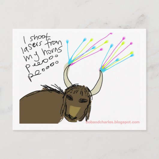 Cosmic Yak #3 Briefkaart (Voorkant)