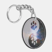 Cosmic Yin Yang Paw Sleutelhanger (Voorkant Links)