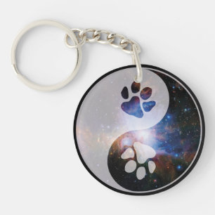 Cosmic Yin Yang Paw Sleutelhanger