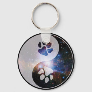 Cosmic Yin Yang Paw Sleutelhanger