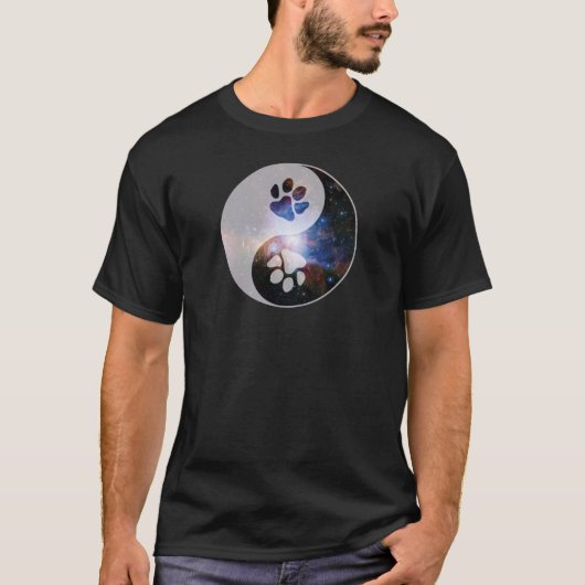 Cosmic Yin Yang Paw T-shirt (Voorkant)