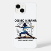 Cosmic Yoga Warrior | Galaxy Body Pose Case-Mate iPhone Case (Achterkant)